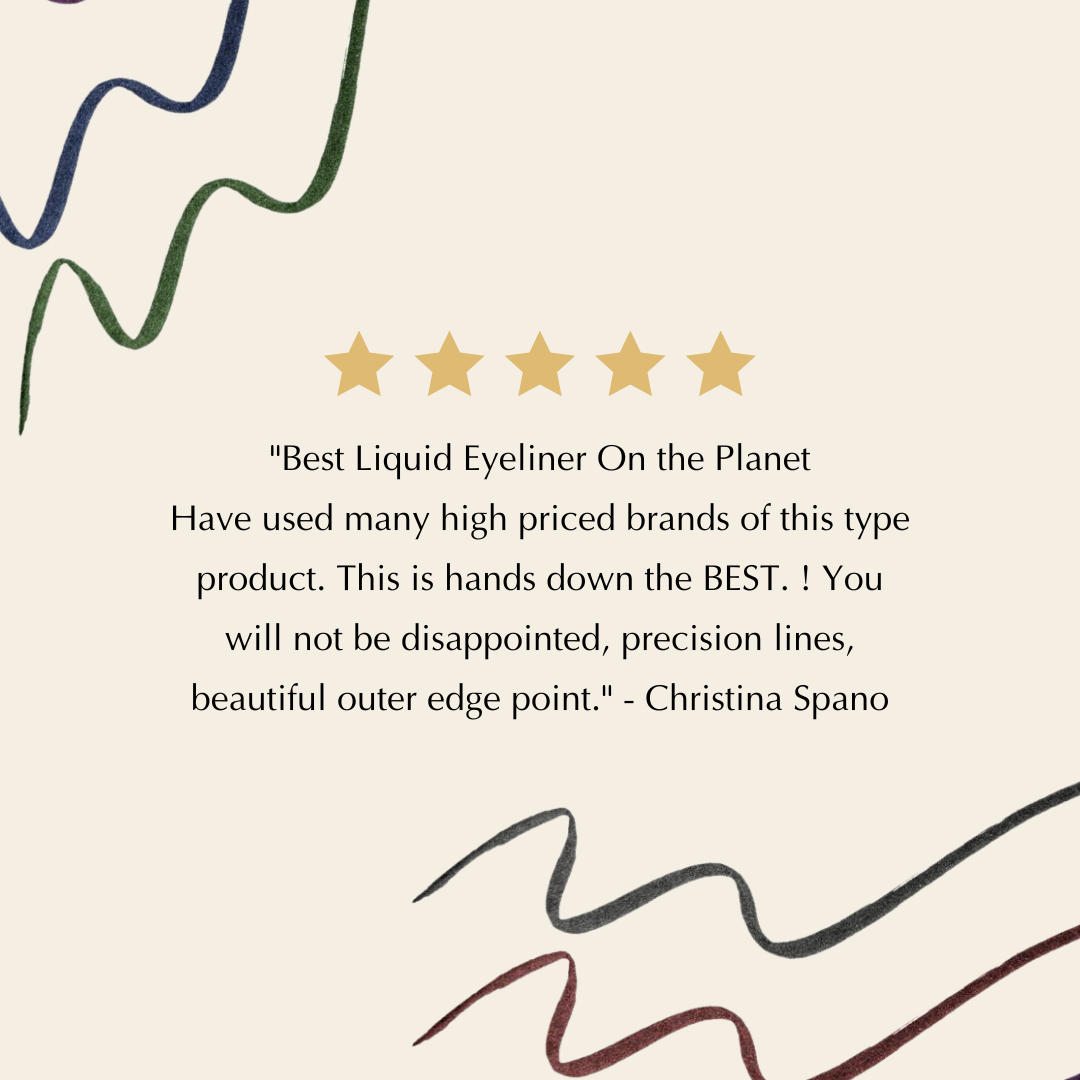 Waterproof Liquid Eyeliner Pen – Vegan, Gluten-Free, Smudge-Proof