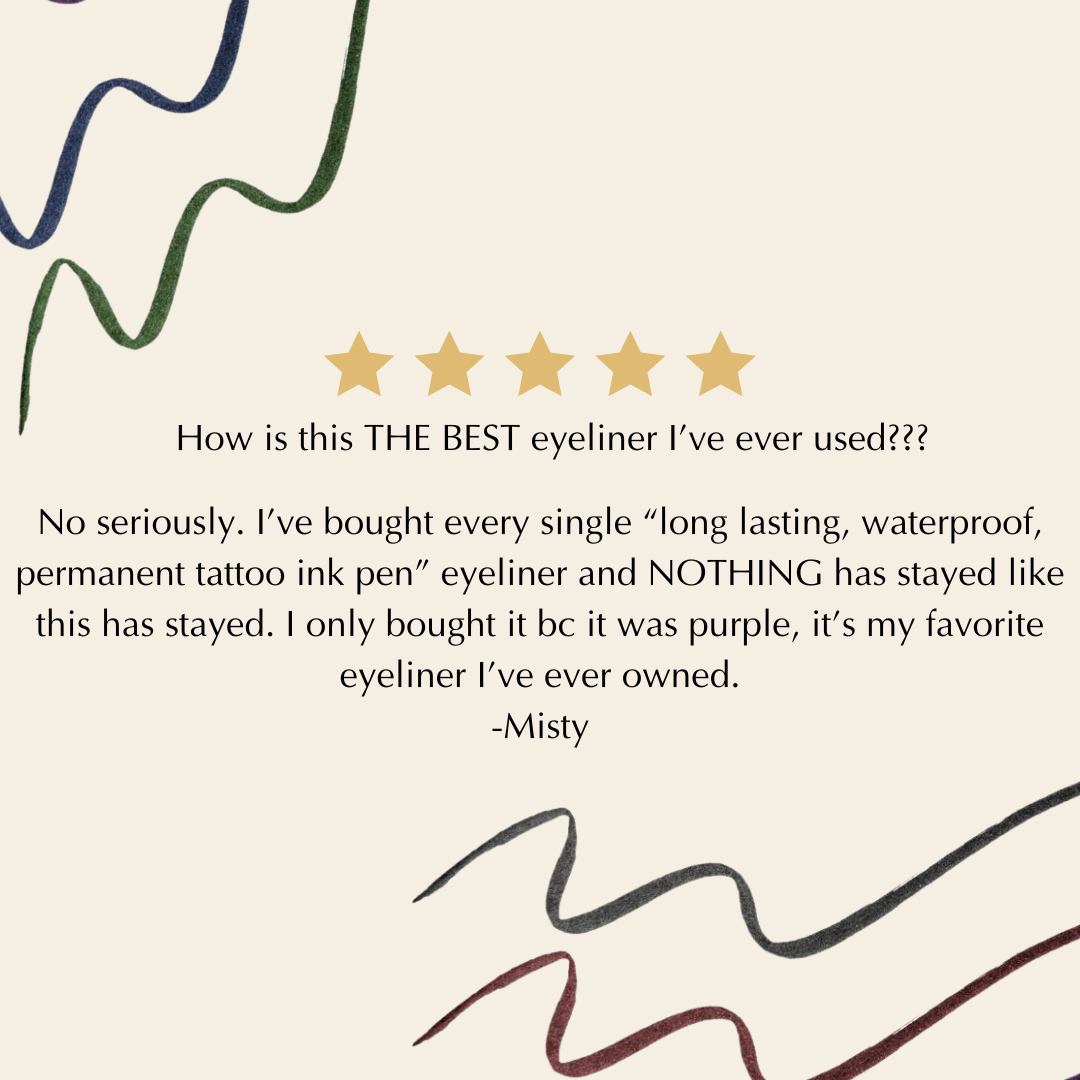 Waterproof Liquid Eyeliner Pen – Vegan, Gluten-Free, Smudge-Proof