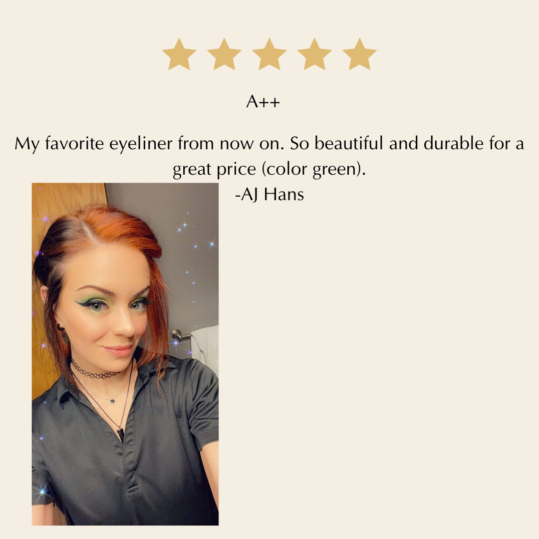 Waterproof Liquid Eyeliner Pen – Vegan, Gluten-Free, Smudge-Proof