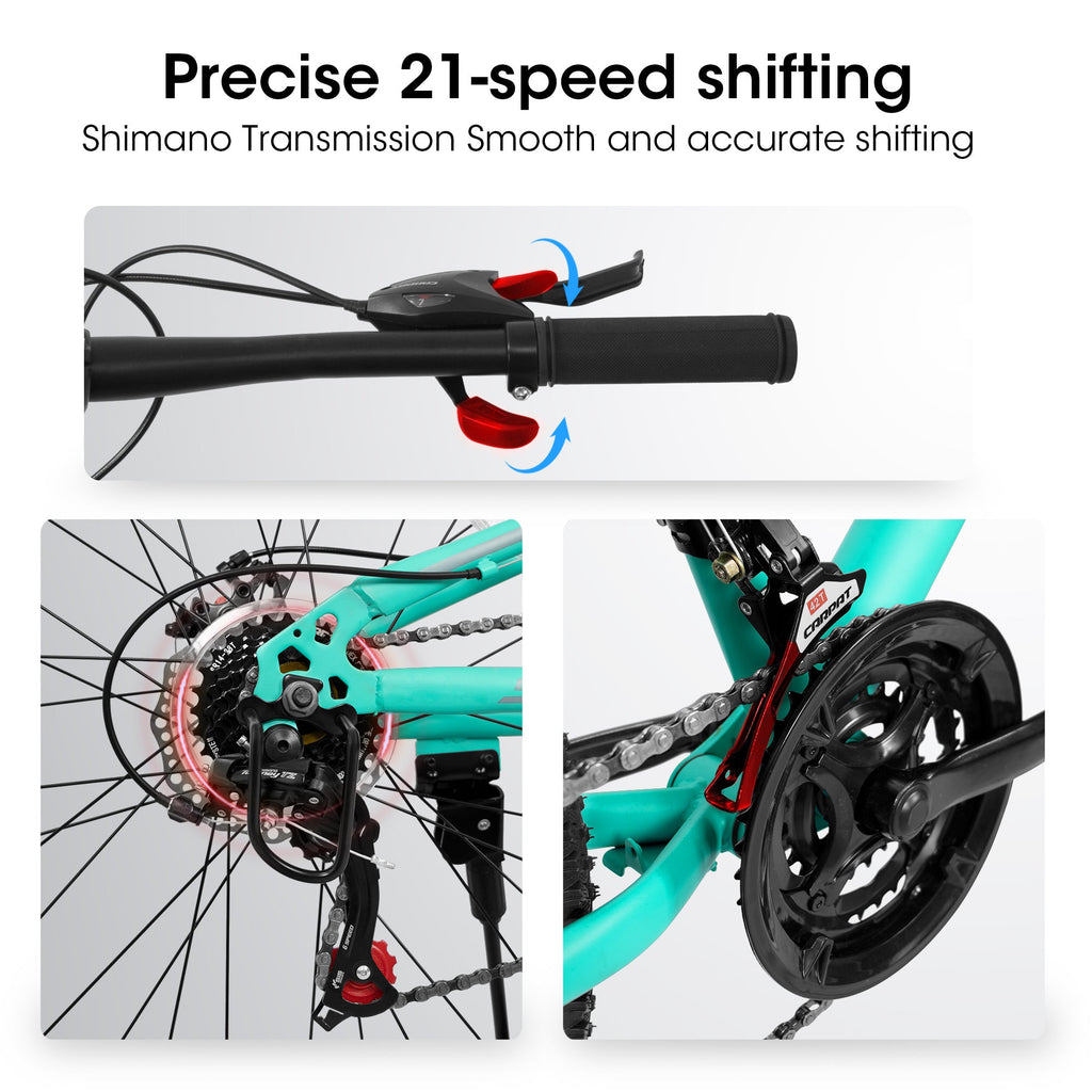 TrailMate™ – 26" Steel Frame MTB (21-Speed, Blue)