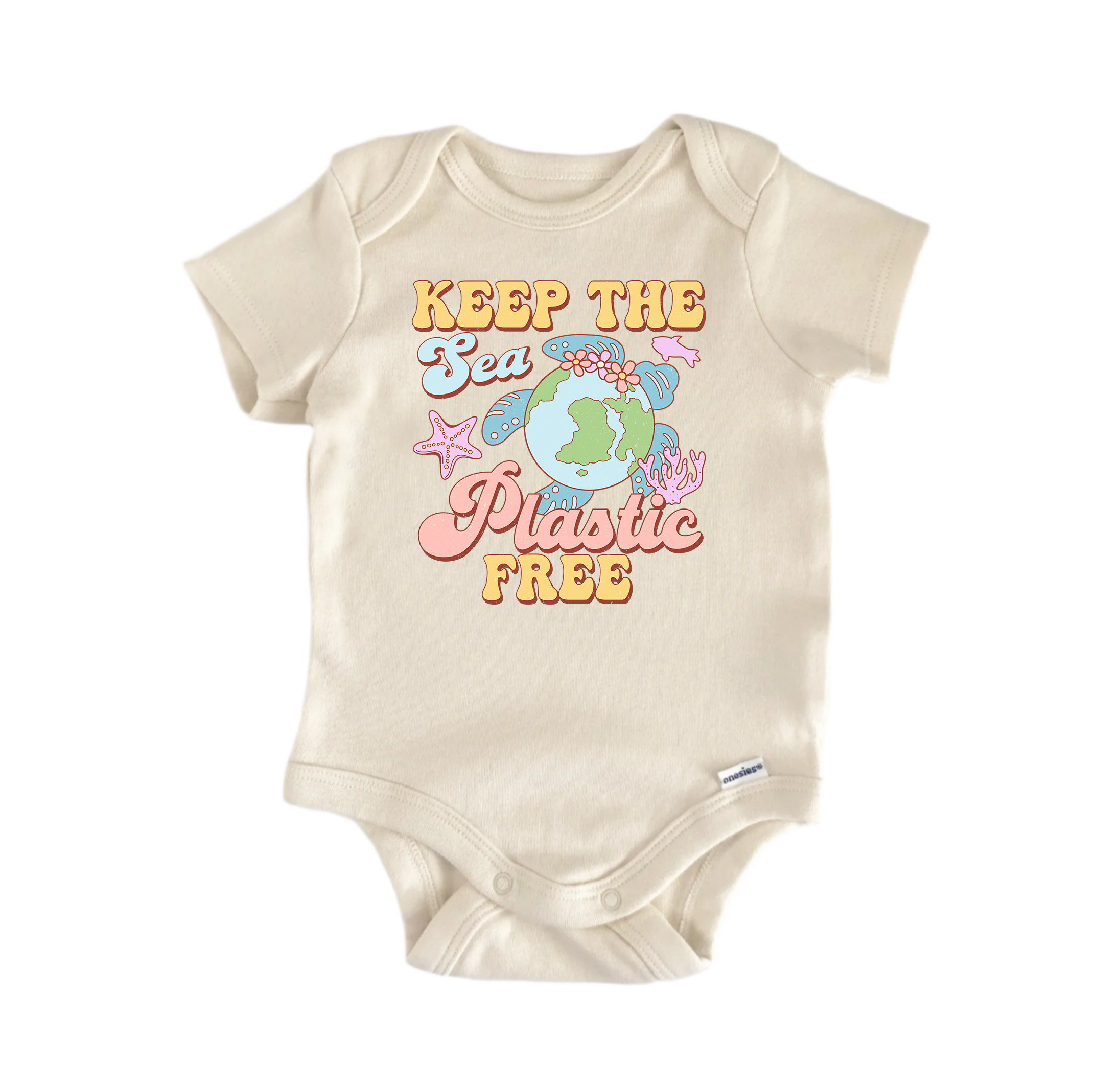 Keep Sea Plastic Free Go Green Earth Day - Baby Boy Girl Clothes
