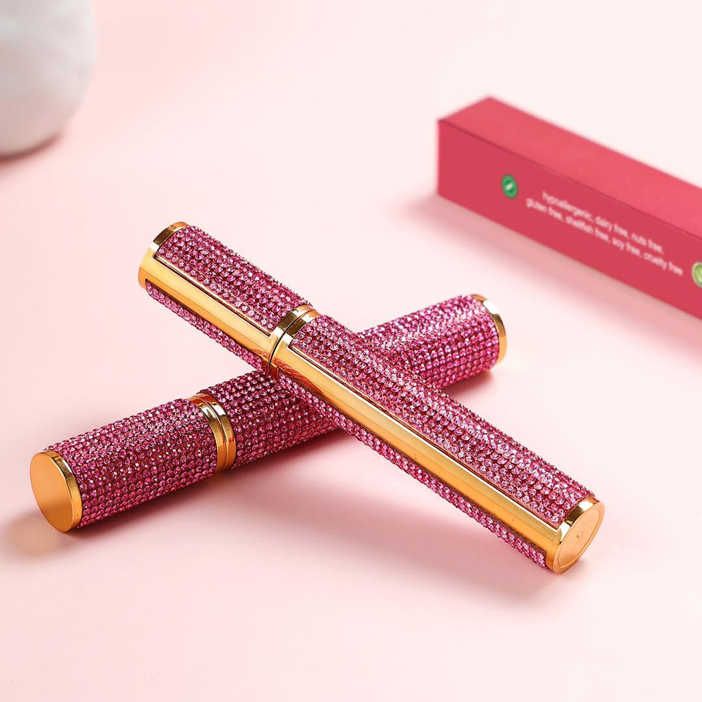 Mega Volume Vegan Mascara – Smudge-Proof with Handmade Diamond Case