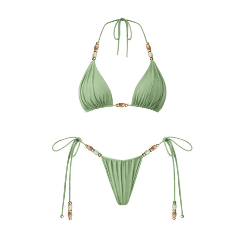 Beads vibe three piece swimsuit