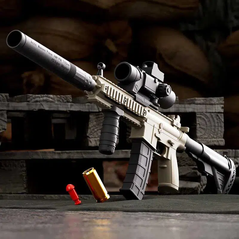 M416 Semi-Auto Soft Bullet Shell Ejection Toy Gun