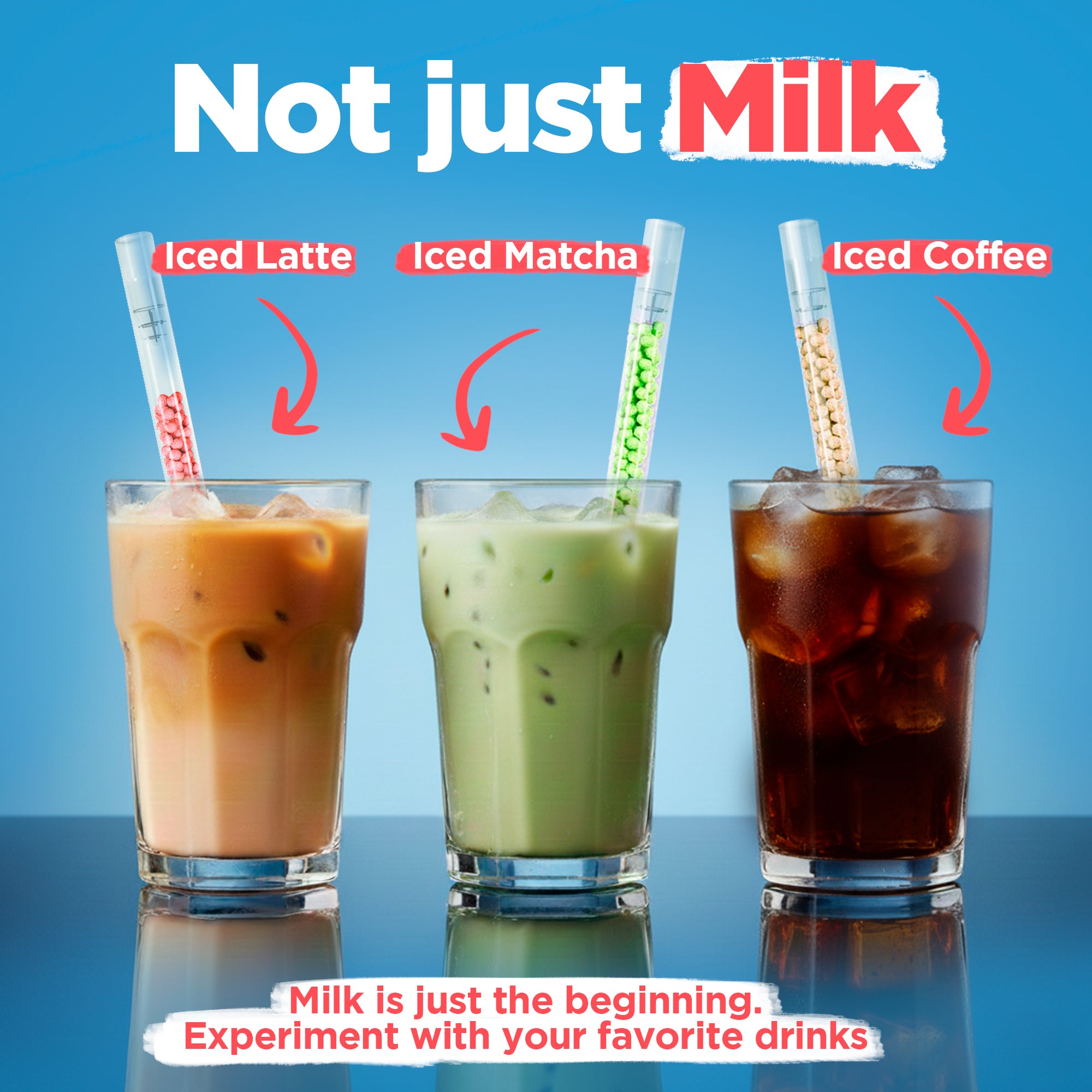 TASTE ADVENTURE 120 PACK FLAVORED MILK STRAWS