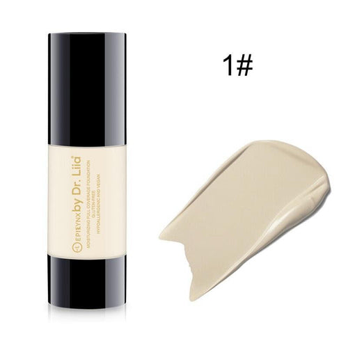 Breathable Full-Coverage Foundation – Dewy Finish, Hydrating, Vegan,