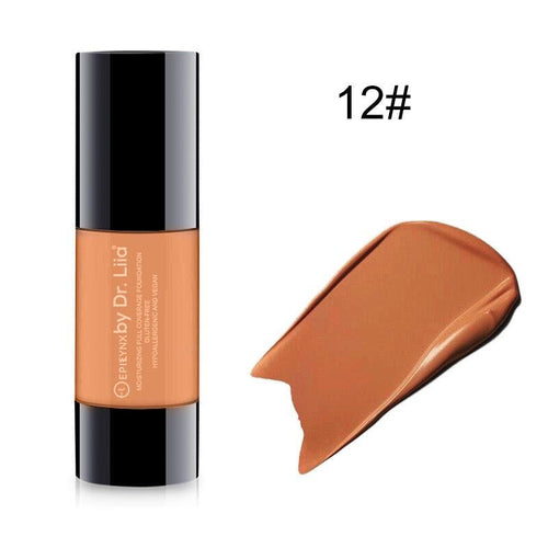 Breathable Full-Coverage Foundation – Dewy Finish, Hydrating, Vegan,
