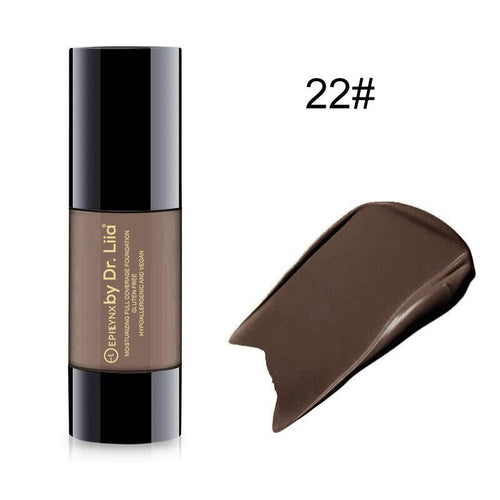 Breathable Full-Coverage Foundation – Dewy Finish, Hydrating, Vegan,