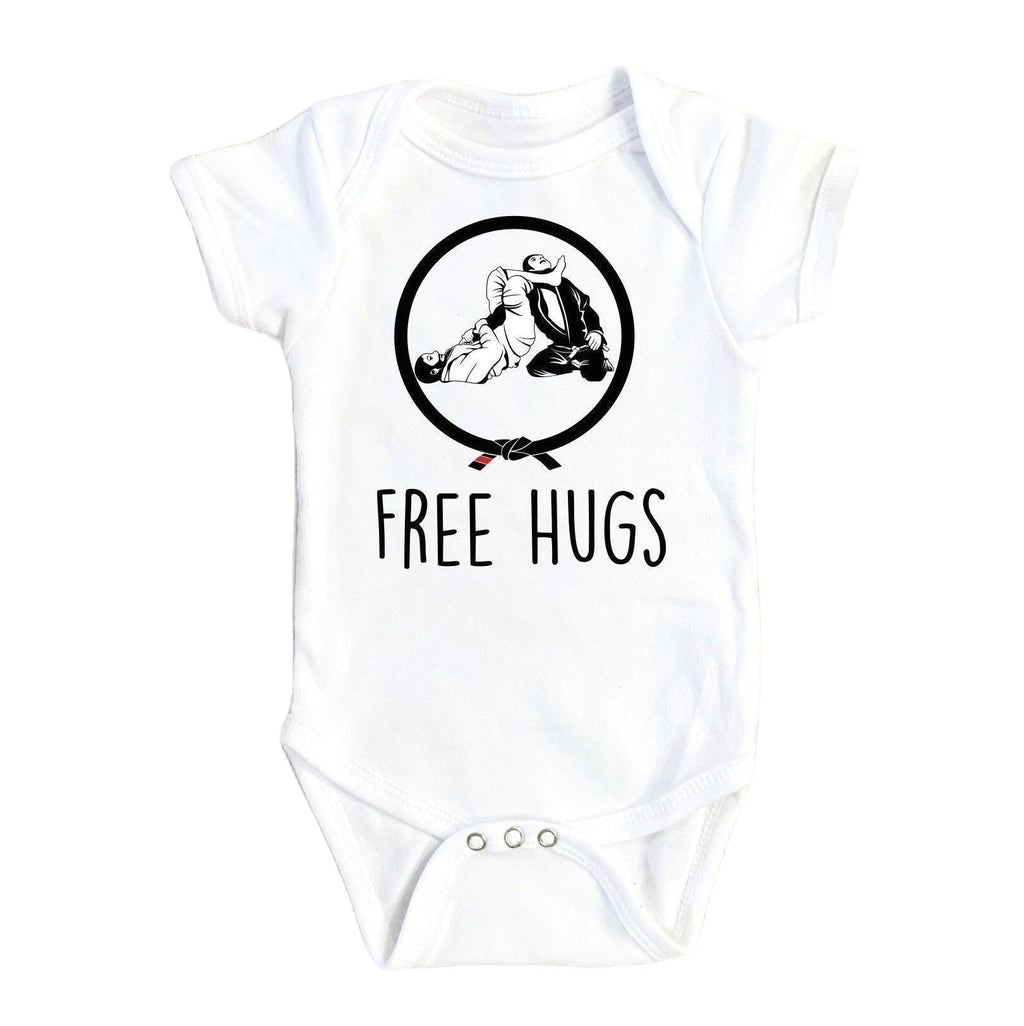 Jiu Jitsu Free Hug - Baby Boy Girl Clothes Infant Bodysuit Funny Cute